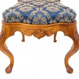 A pair of antique chairs from the late 19th century, France. After renovation.