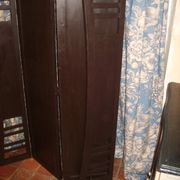 Black wooden screen