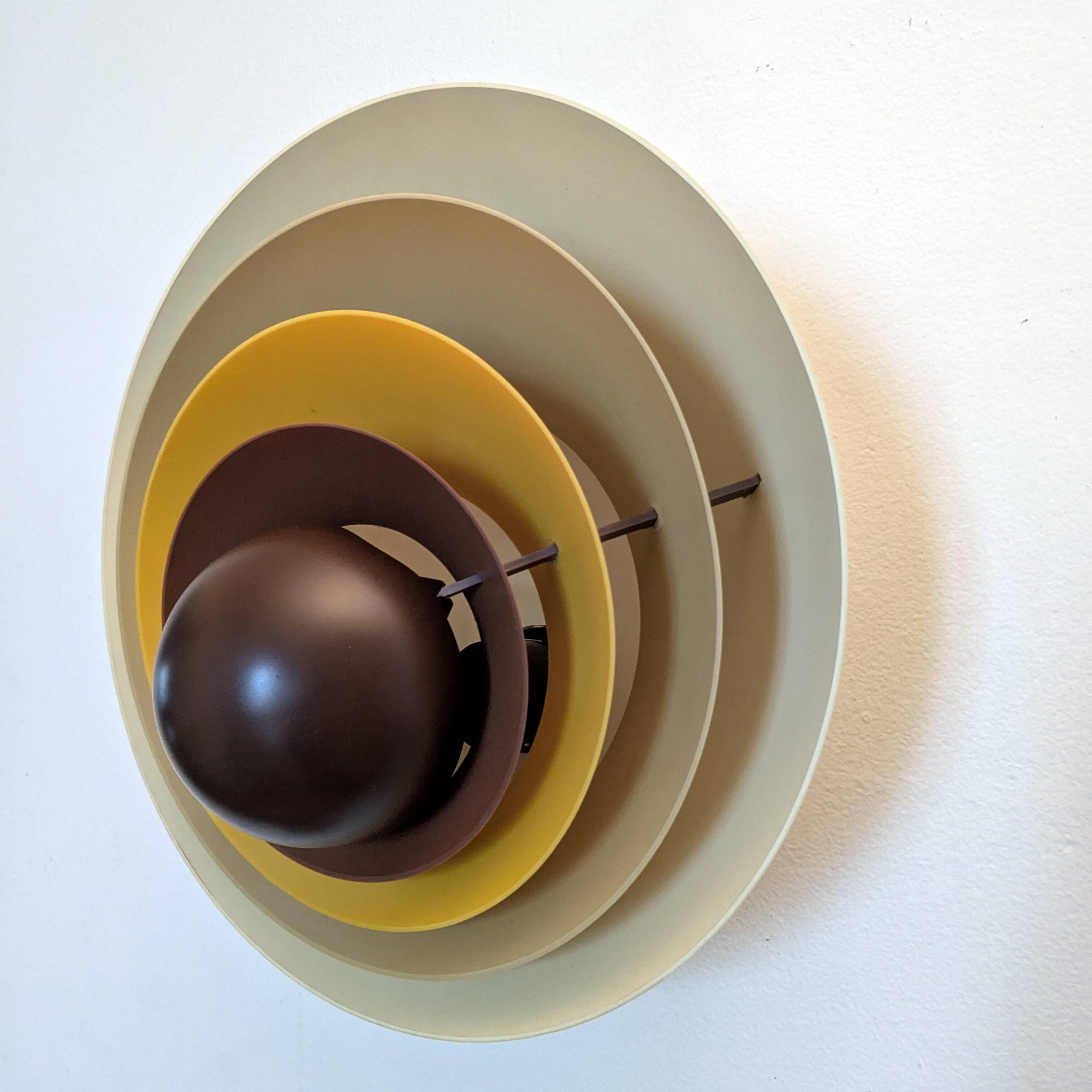 Pair of Ondine wall lights, New Age, 1970 Mazda