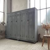 XXL workshop locker with blue patina