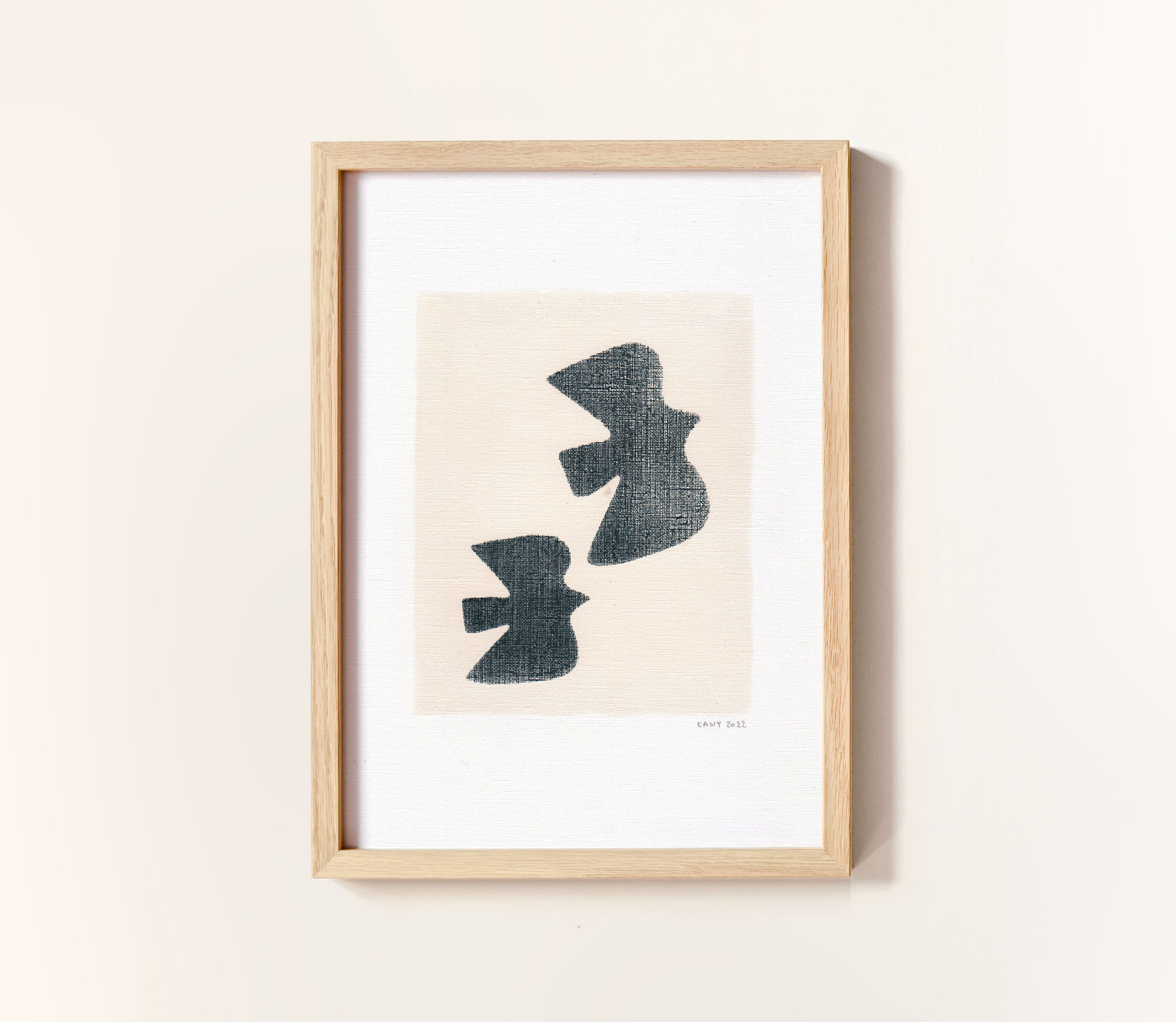 Peinture sur papier M641 signée eawy