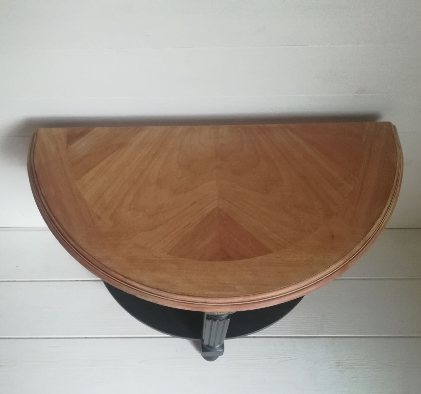Small half-moon side table