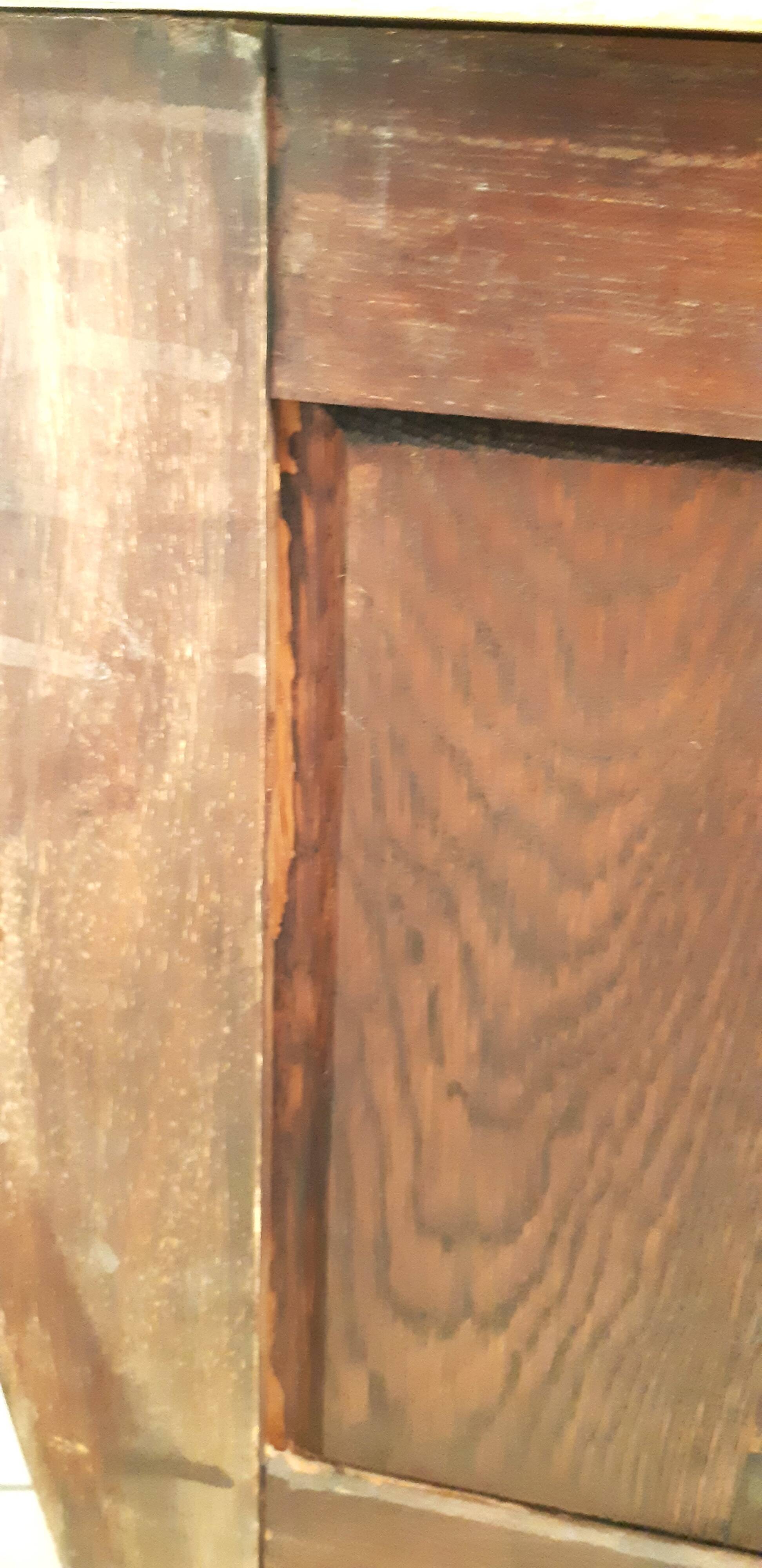 Louis XV style curved chest of drawers, rosewood, restored