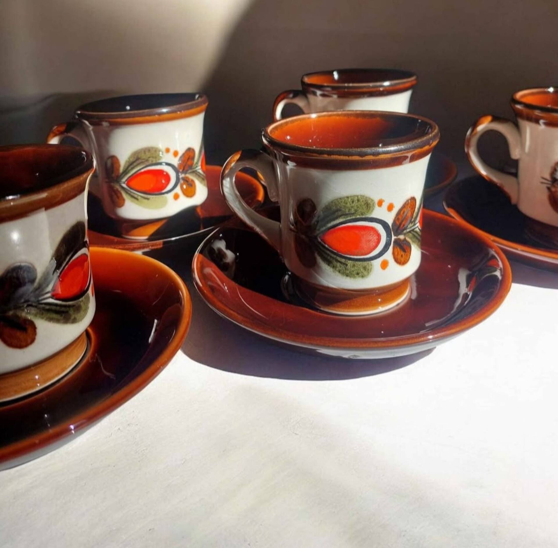 Vintage SMF Schramberg Bernau cups from the 70s – sold as a set or individually.