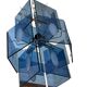 Gino vistosi rare chandelier with blue plates design 1970