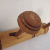 Wooden coat rack