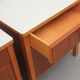 Pair of nightstands in walnut and formica 1950