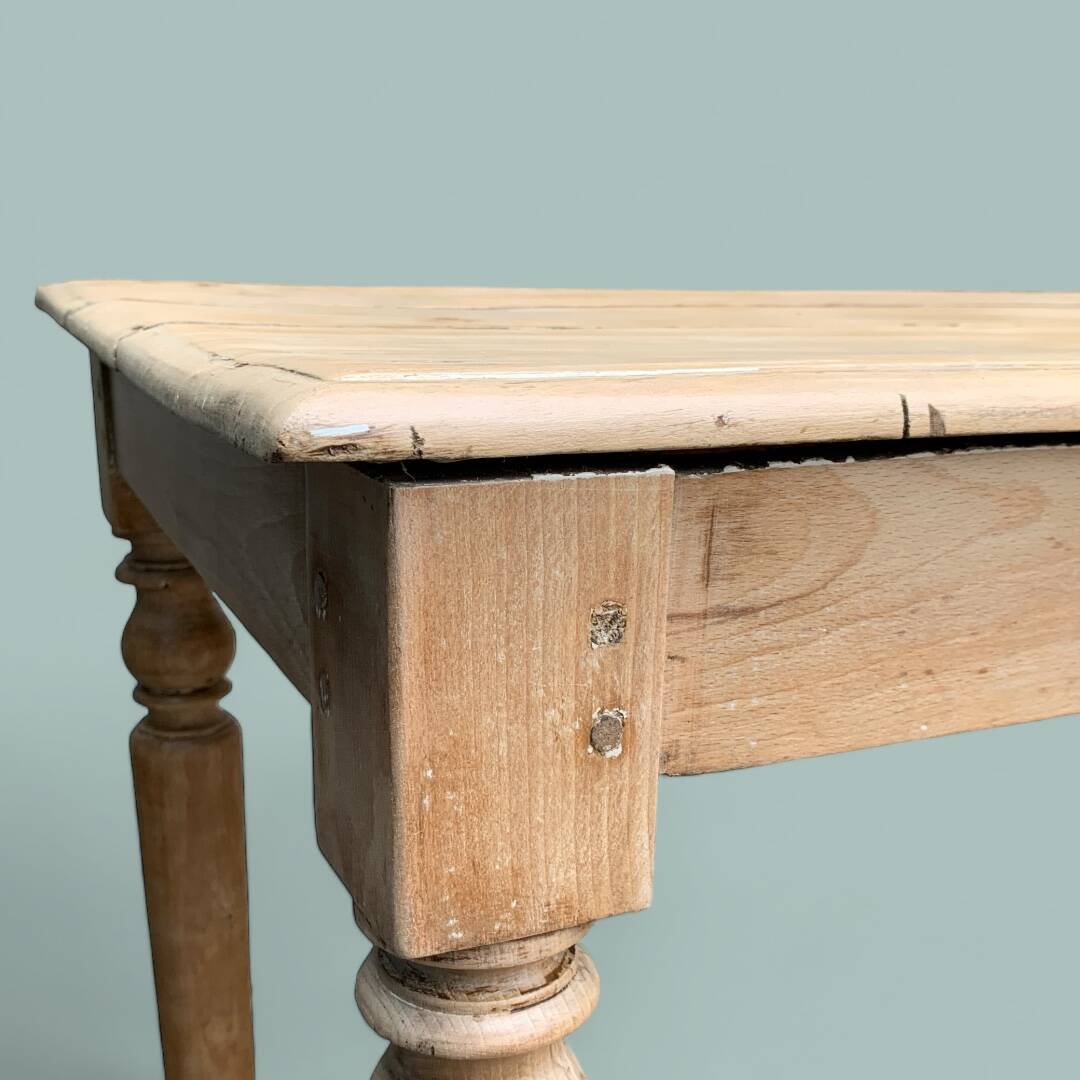 Raw wood farm table 1920