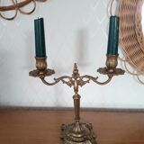 Chandelier deux feux en laiton