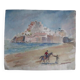 Aquarelle jacques duléry-reyval - almeria 1970