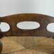 Chaise basse en bois tourné dans le style de Charles Dudouyt, France, années 1950
