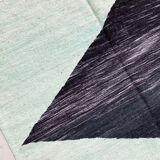 Moroccan Berber kilim with colorful patterns 255x145cm