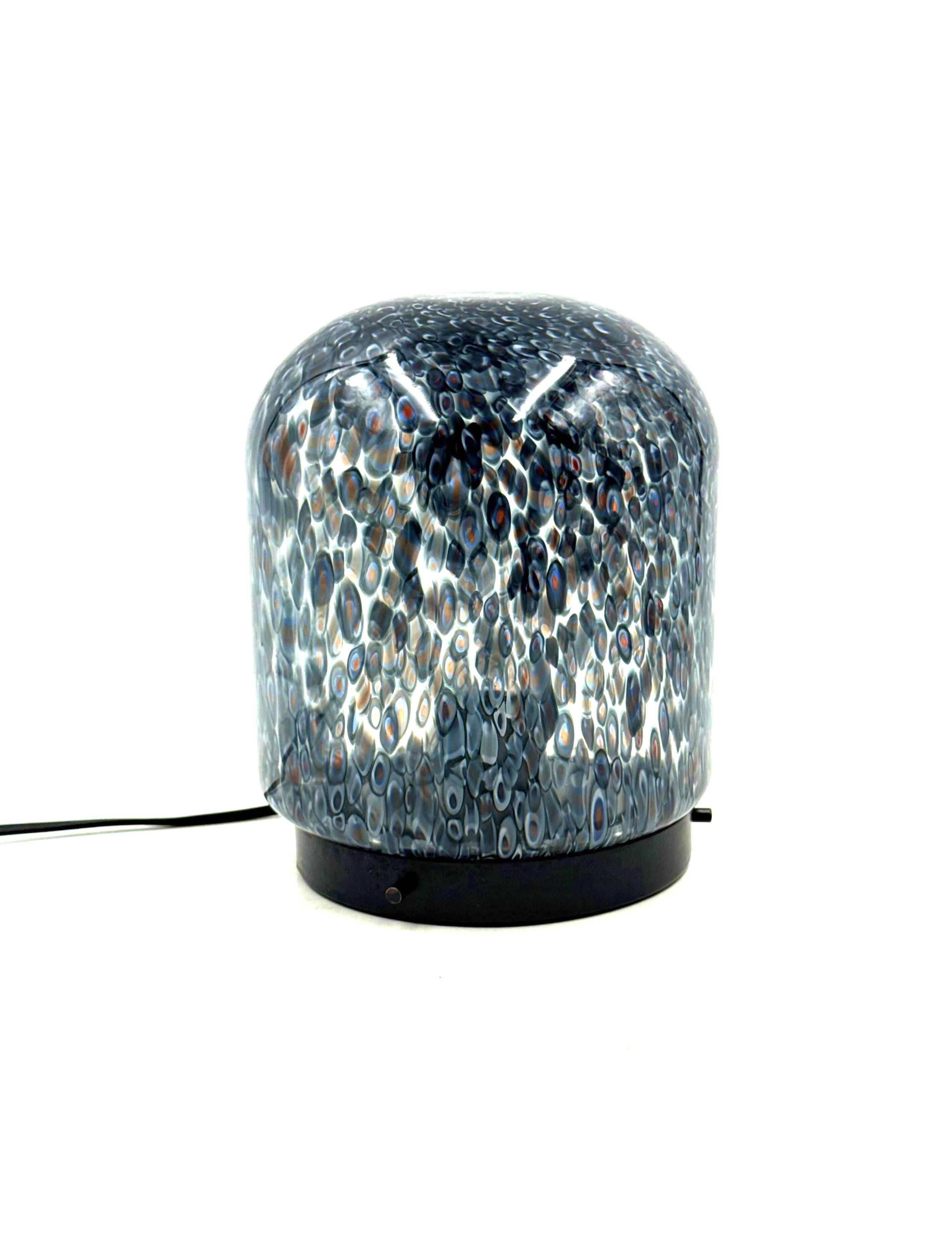 Gae Aulenti, 'Neverrino' murrine-blown glass table lamp , Vetreria Vistosi