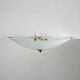 Ceiling lamp in satin glass and brass, 1970s