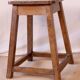 Old Burmese teak workshop stool