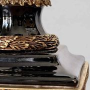Pair of parrot candlesticks in porcelain and gilded bronze – Louis XVI style – 47 cm