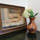 Brown vase marked Austria