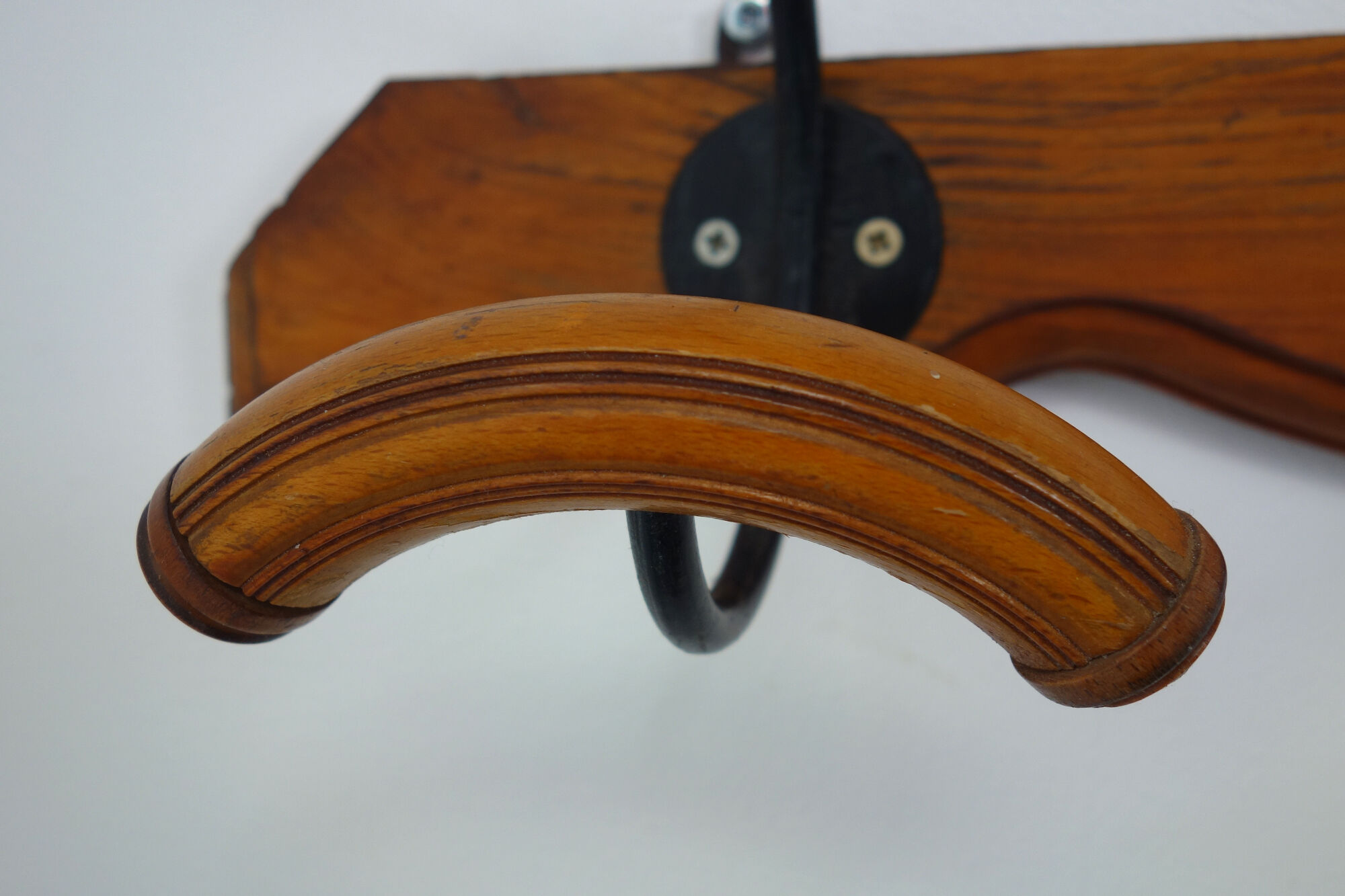 Wall coat rack 2 vintage hooks