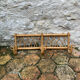 Vintage rattan wall coat rack