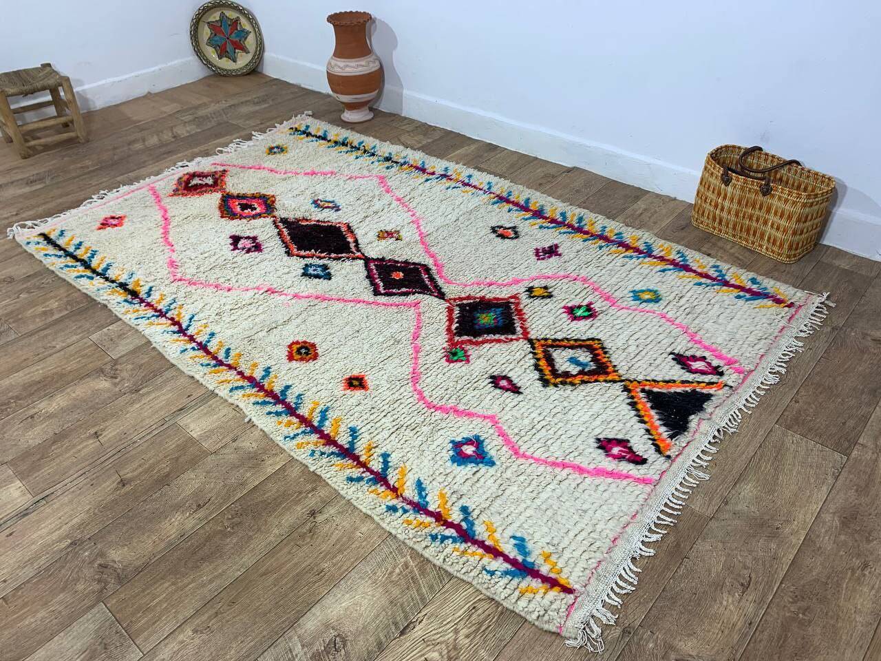 Handmade Moroccan Berber rug 240 x 147 cm