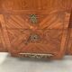 Louis XVI chest of drawers in wood veneer marquetry, 20th century