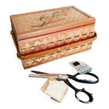 Sewing box, rattan worker