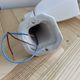 Swan neck wall lamp porcelain ceramic tulip opaline glass