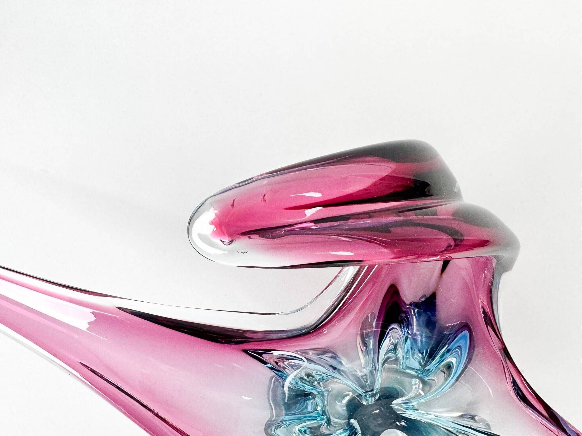 Bol en verre de Murano XXL du milieu du siècle, Italie