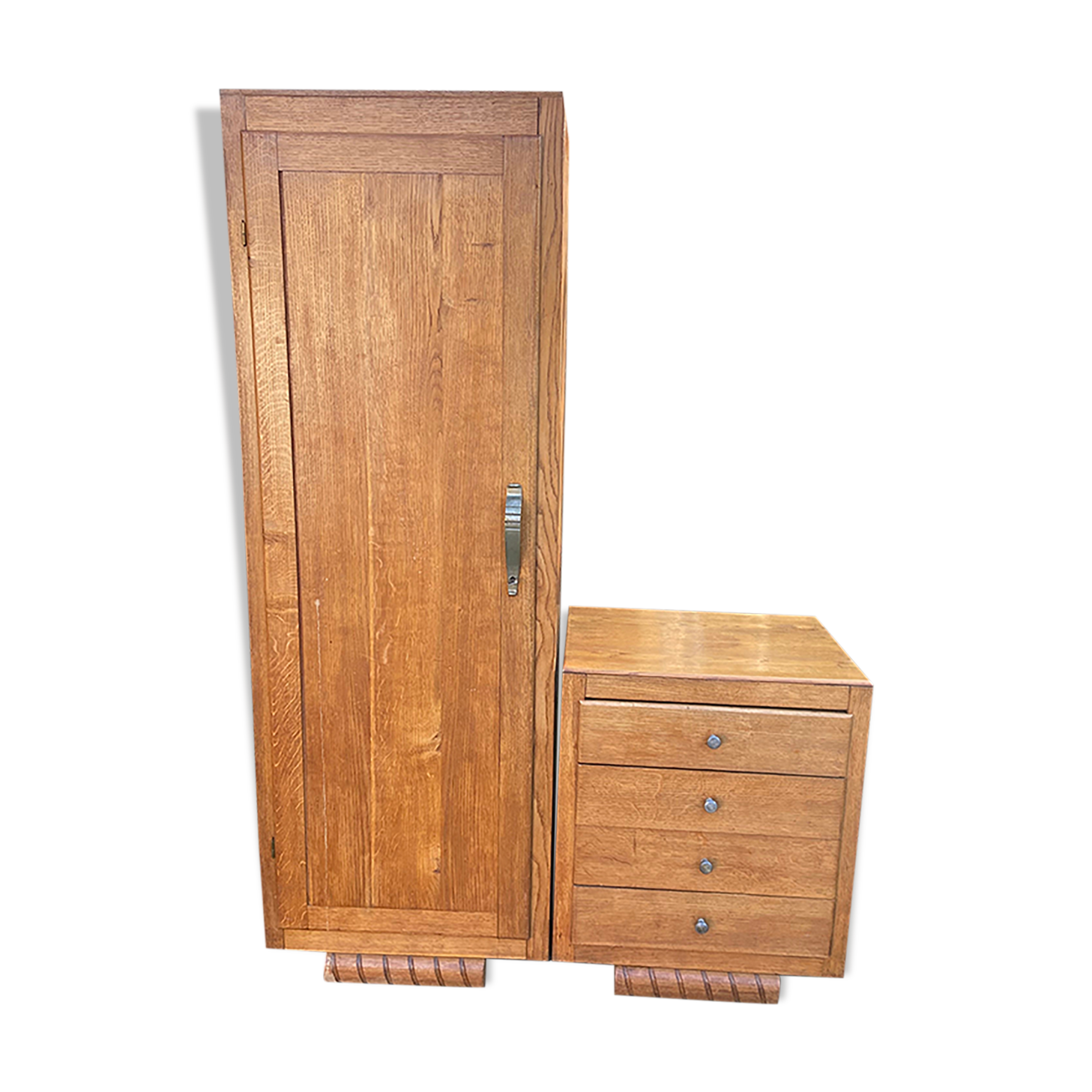 Asymmetrical Art Deco chest cabinet