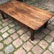 Large oak coffee table