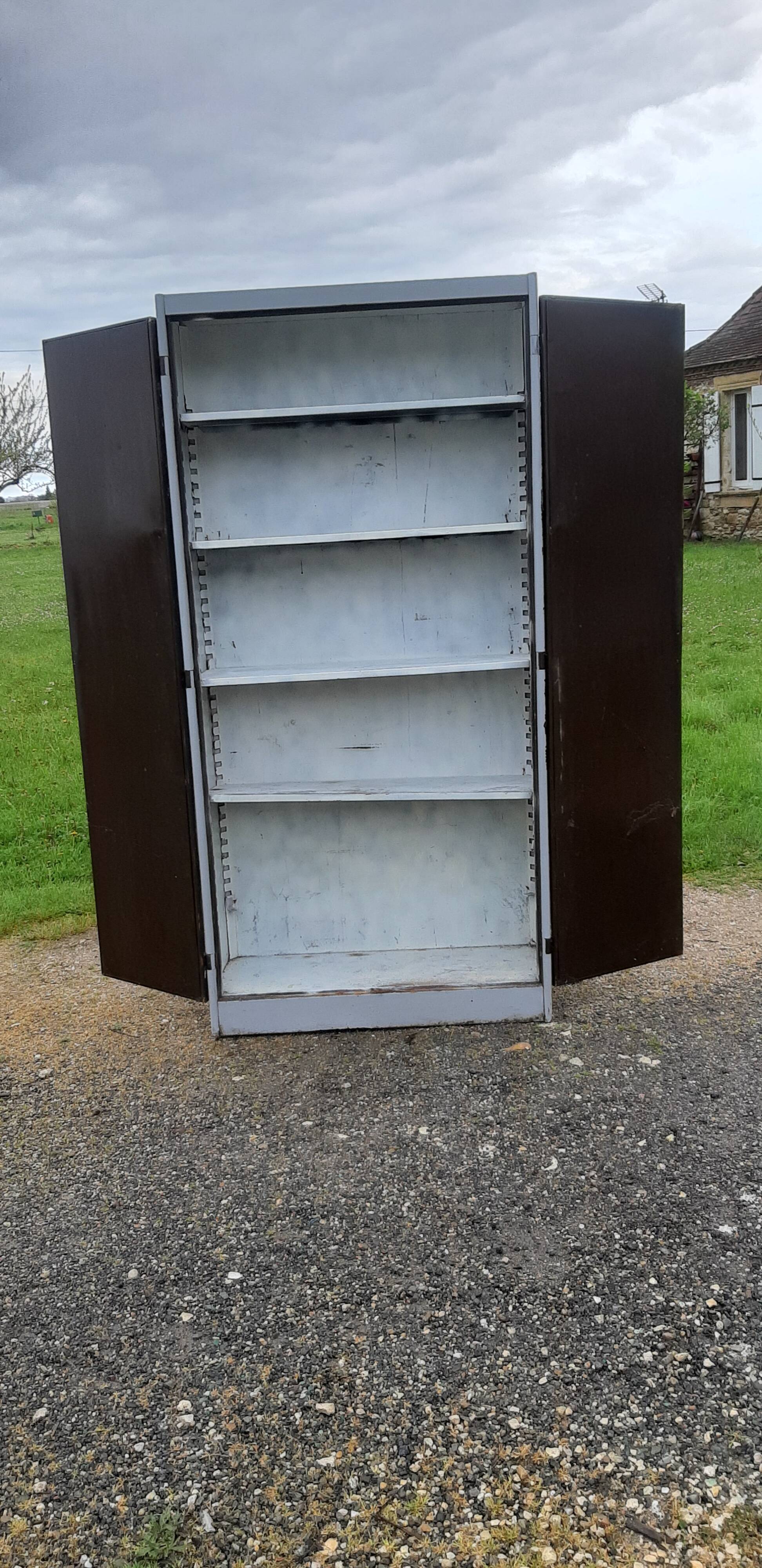 Industrial iron cabinet