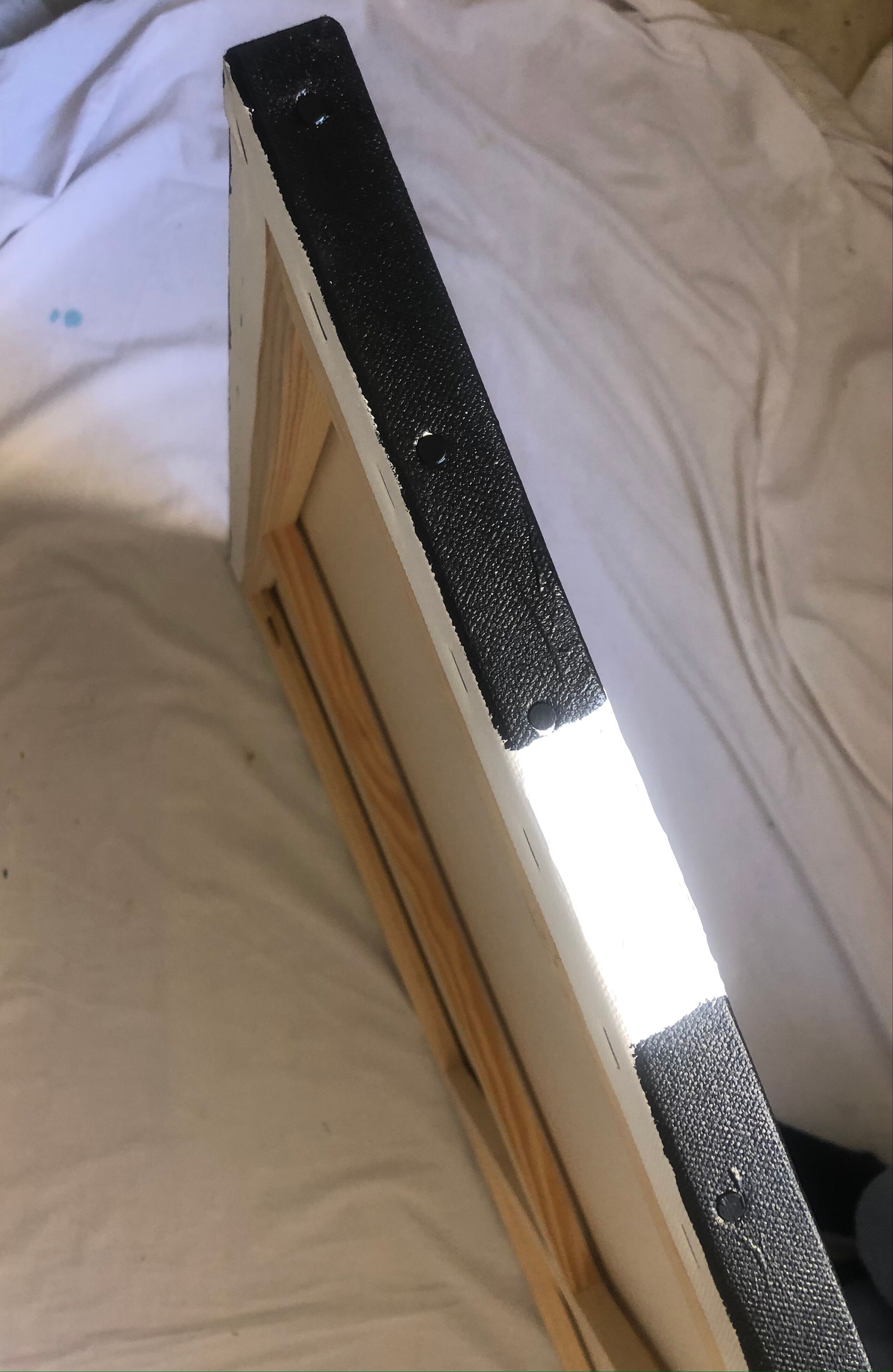 Abstract ochre canvas