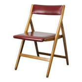 Vintage red Eden folding chair by Gio Ponti