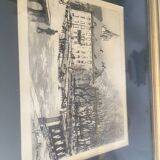 4 LYTHOGRAPHIES OF GRENOBLE UNDER GLASS