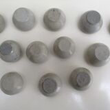 Individual stoneware snail dishes -lot of 12