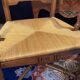 Pair of solid walnut armchairs in Provençal style