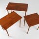 Set of 3 Scandinavian Teak Nesting Tables, Denmark 1960s