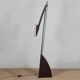 Lampadaire en métal des années 1990