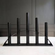 Scandinavian black metal chandelier.