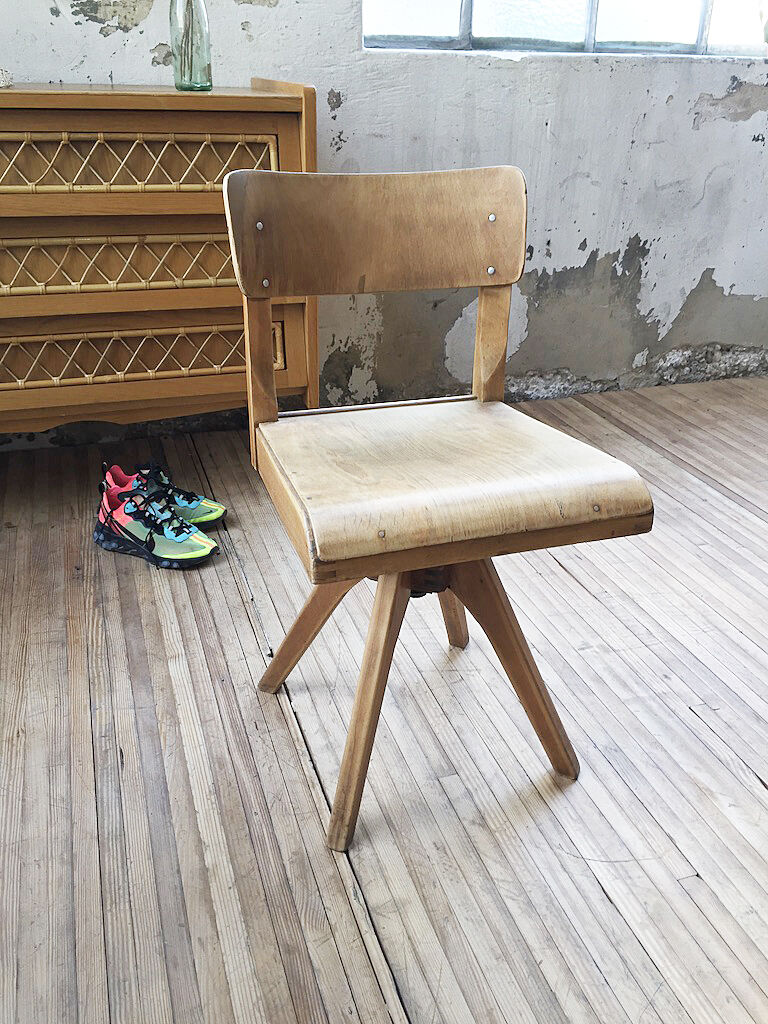 Chaise Casala pivotante hêtre
