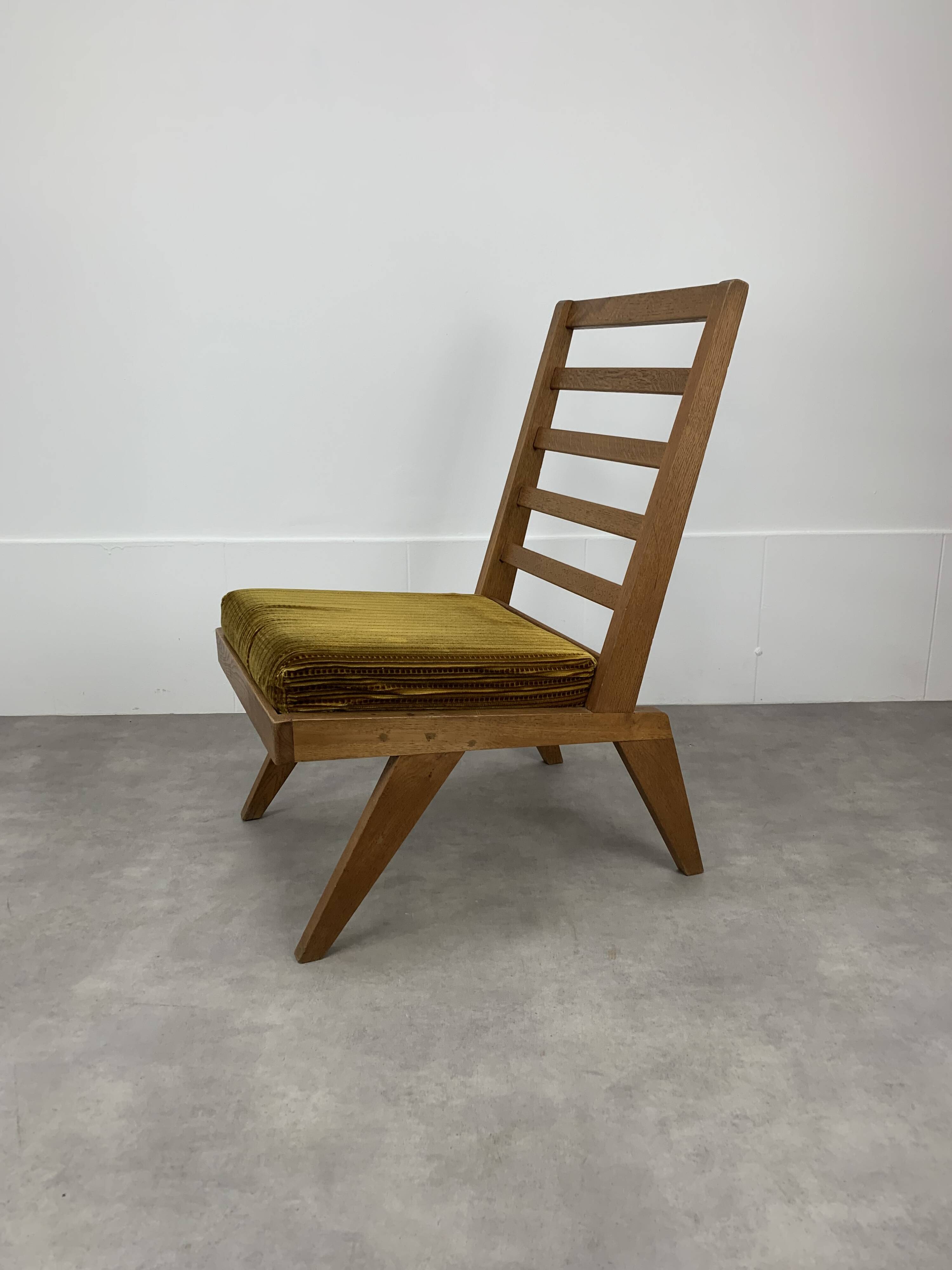 50s reconstruction armchair, wood