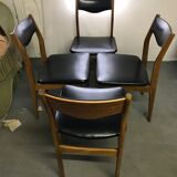 Series of scandinavian 4 chairs