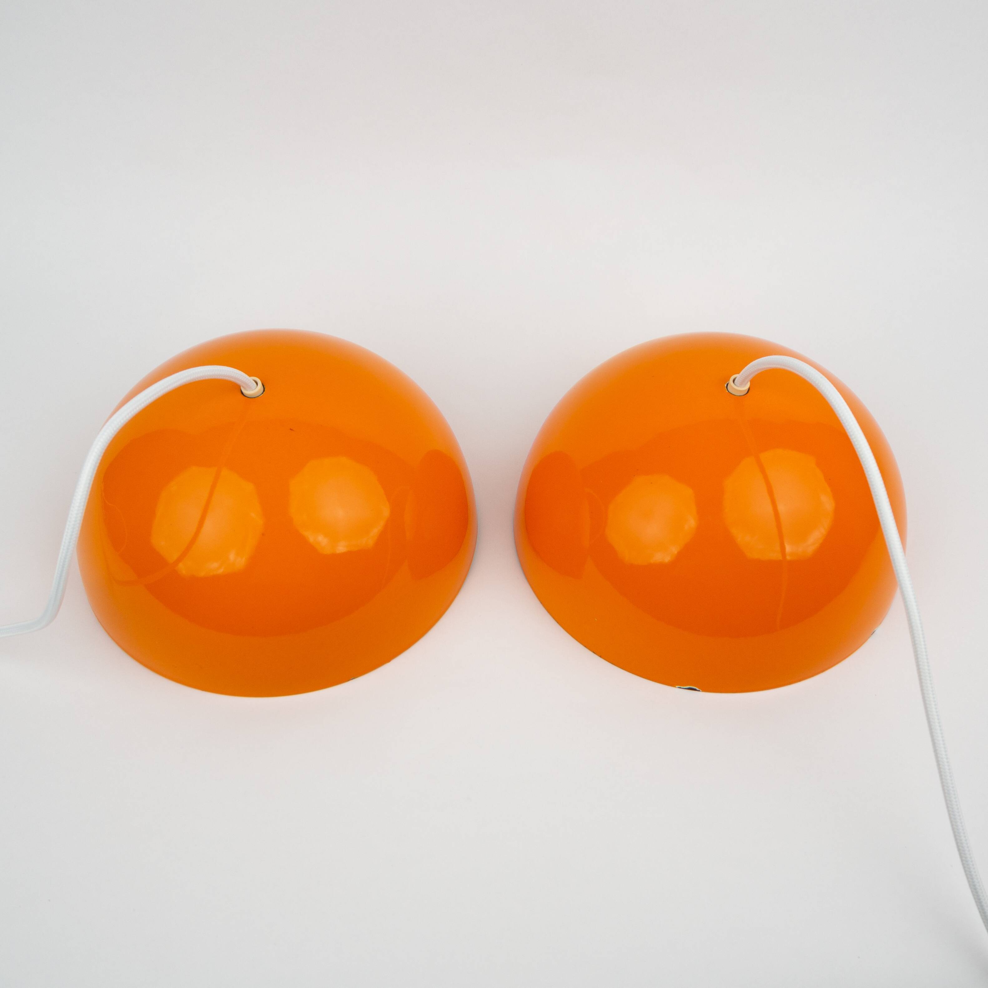 Paire de suspensions danoises Flowerpot de Verner Panton, Louis Poulsen, 1968