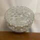 Vintage Molded Glass Wall Light + White Metal Bracket