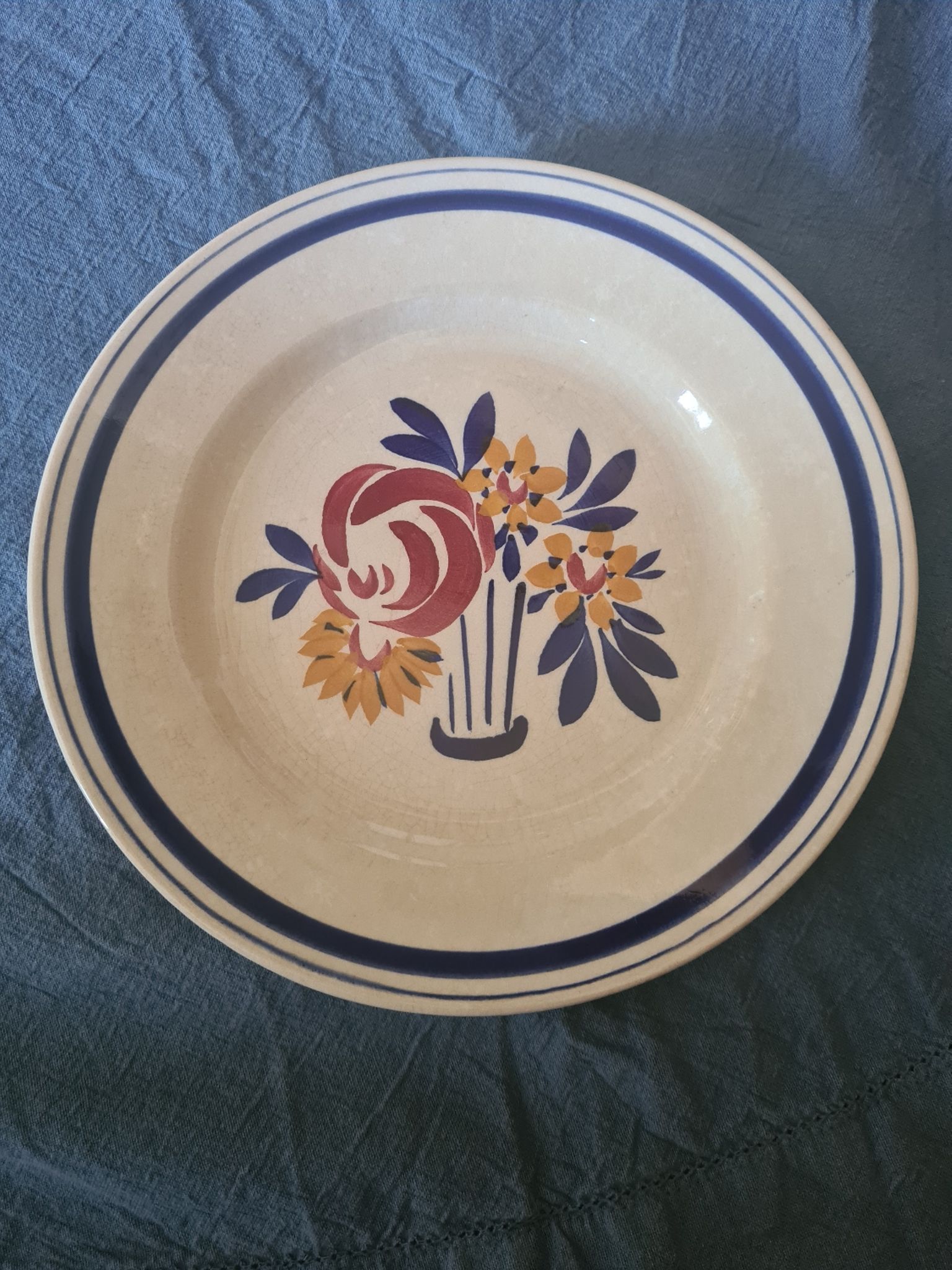 Assiettes plates porcelaine opaque HBCM