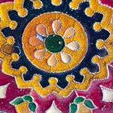 Vintage brass compartment plate