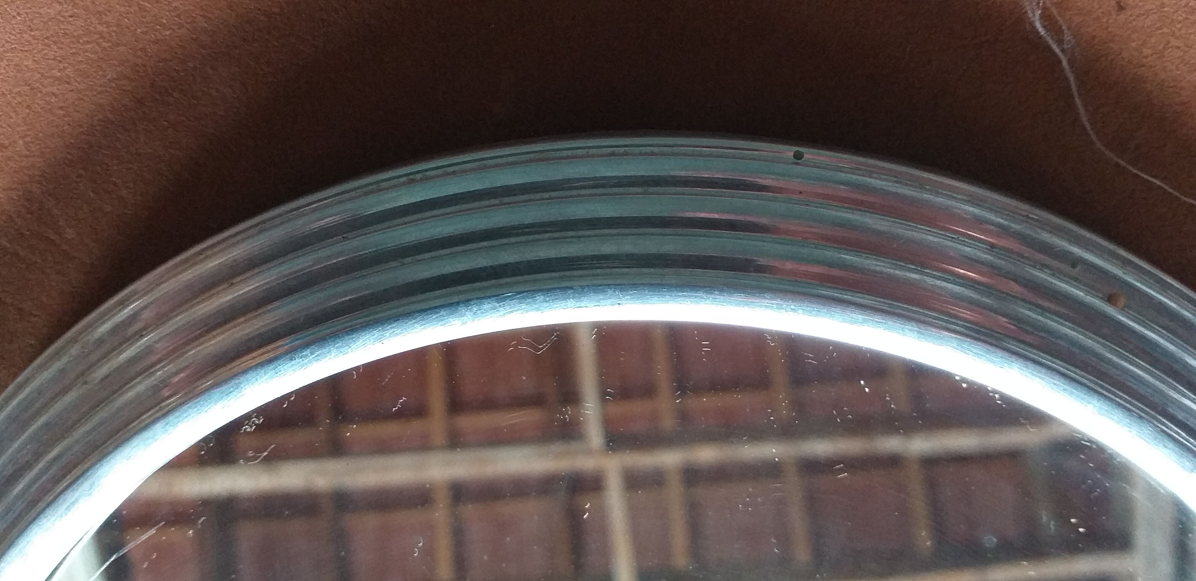 Vintage mirror aluminum frame