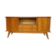 Enfilade moderniste en chêne longueur 197 vintage 1950 pieds compas