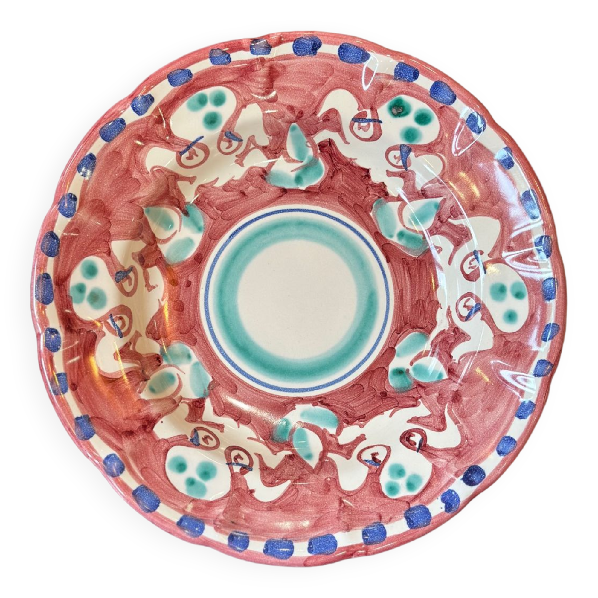 Italian plate in ceramic