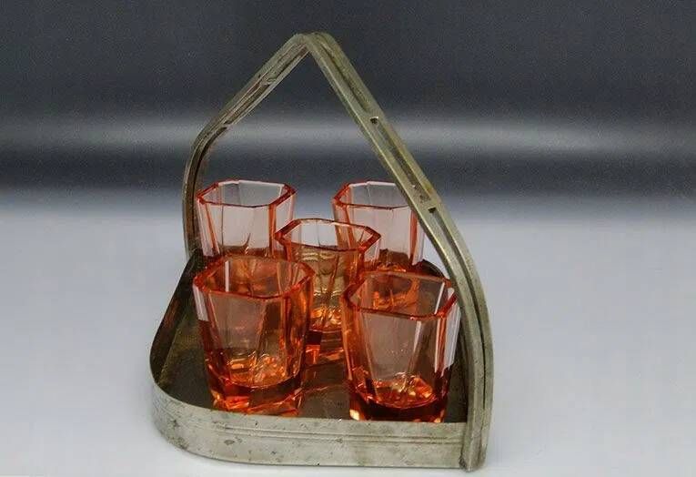 B1J Art Deco Tray for Glasses